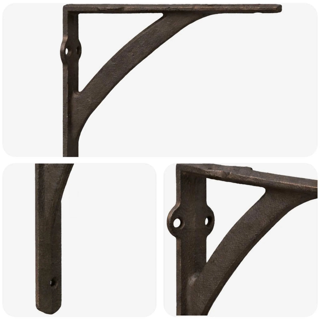 Supporti per mensole da parete 12 pz Marrone Antico 42038895