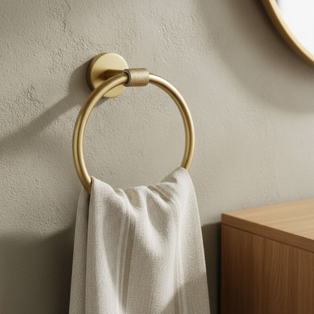 Portasciugamano Da Bagno Ring 5710 Galo Brush Gold