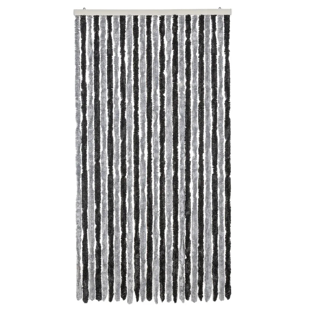 Tenda Antimosche Grigia e Nera 100x220 cm in Ciniglia CFW4339725