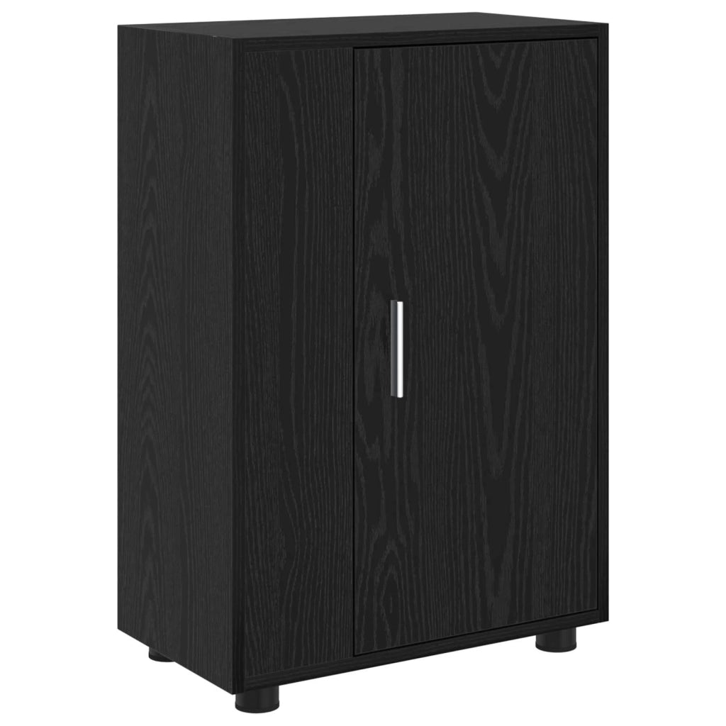 Set mobile TV 4 pcs Rovere Nero Legno multistrato 3397897