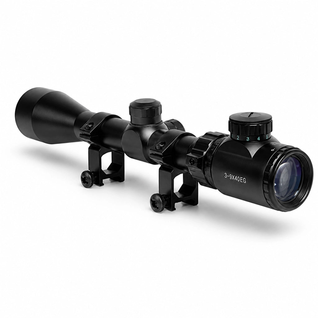 Mirino Ottico 3-9x40EG Reticolo Illuminato Zoom Variabile Attacco Weaver 22mm