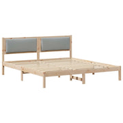 Letto matrimoniale | Letto per adulti | Struttura del letto Grigio chiaro 180 x 200 cm Pino massello