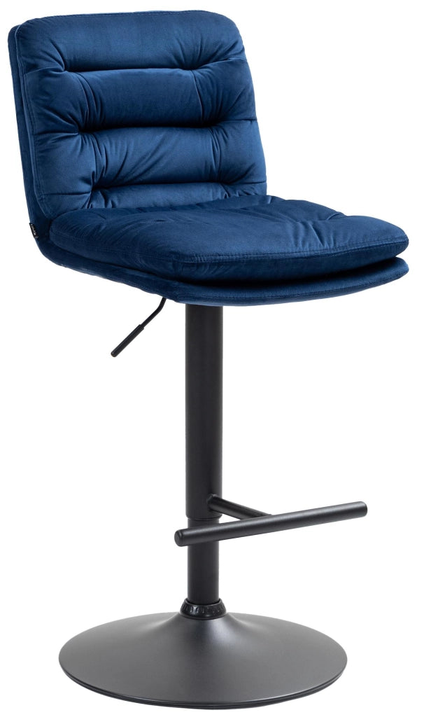 Barhocker Damar Samt schwarz