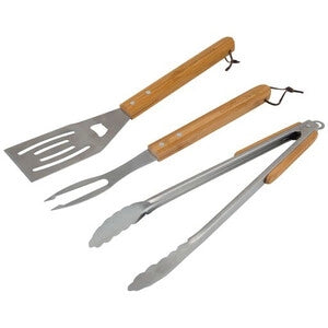 SET 3 PEZZI MANICO IN LEGNO- 1,0 confezione