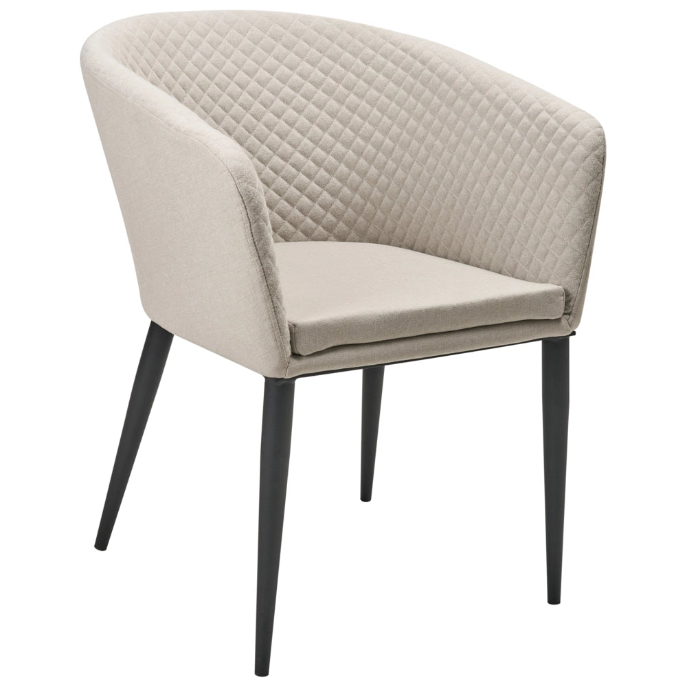 Set di 2 poltrone da giardino Beige Rivestimento in tessuto Gambe d'acciaio Arredamento da interno per esterni Resistente alle intemperie