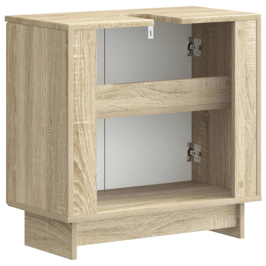 Armadio per Lavabo da Bagno EDE Rovere Sonoma 895907