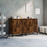 Credenze 2pz Rovere Fumo 60x35x70 cm in Legno Multistratocod mxl 77432
