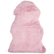 Pelle di pecora rosa 65 x 110 cm naturale a Pelo Lungo in stile rustico