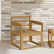 Set di divani da esterno Legno di Acacia Massello Bianco 3438963