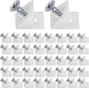 Stabilizzatori per fissaggio - 100 pezzi, con viti - per riparazioni di casa e mobili - wiggen per cassetti - stabilizzatori per angoli - riparazione di fissaggio.