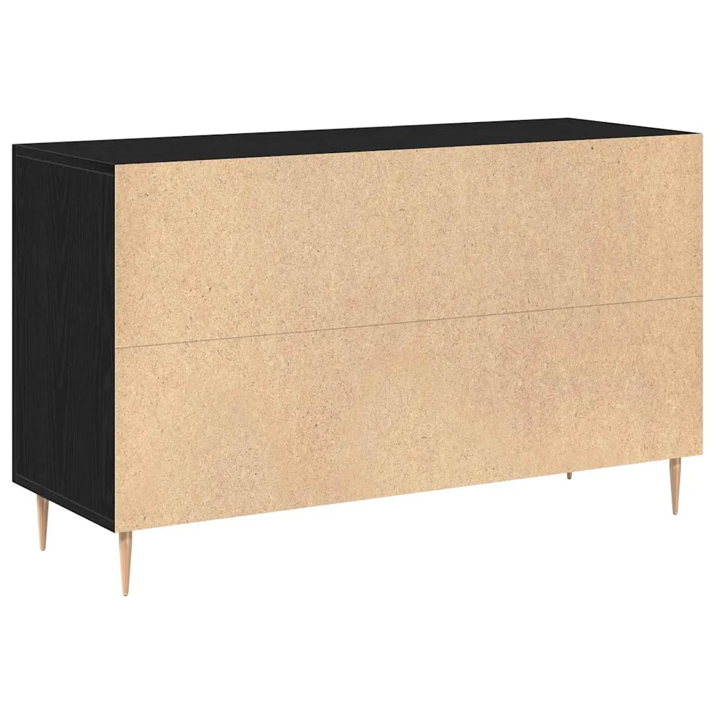 Credenza Rovere Nero 100 x 36 x 60 cm Legno multistrato 862957