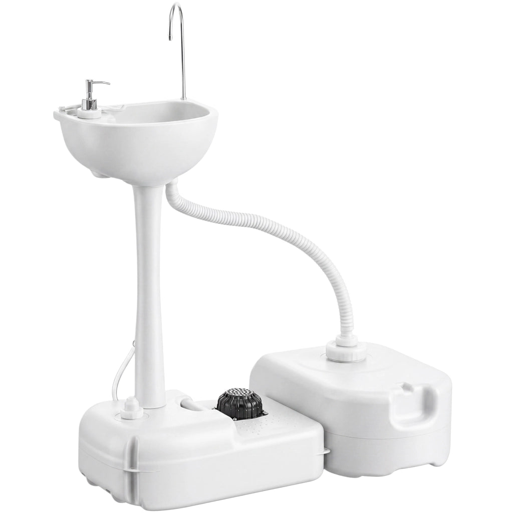 Lavabo Portatile con Serbatoio Acqua e Ruote ¨C zephmum ¨C 83x50x103cm
