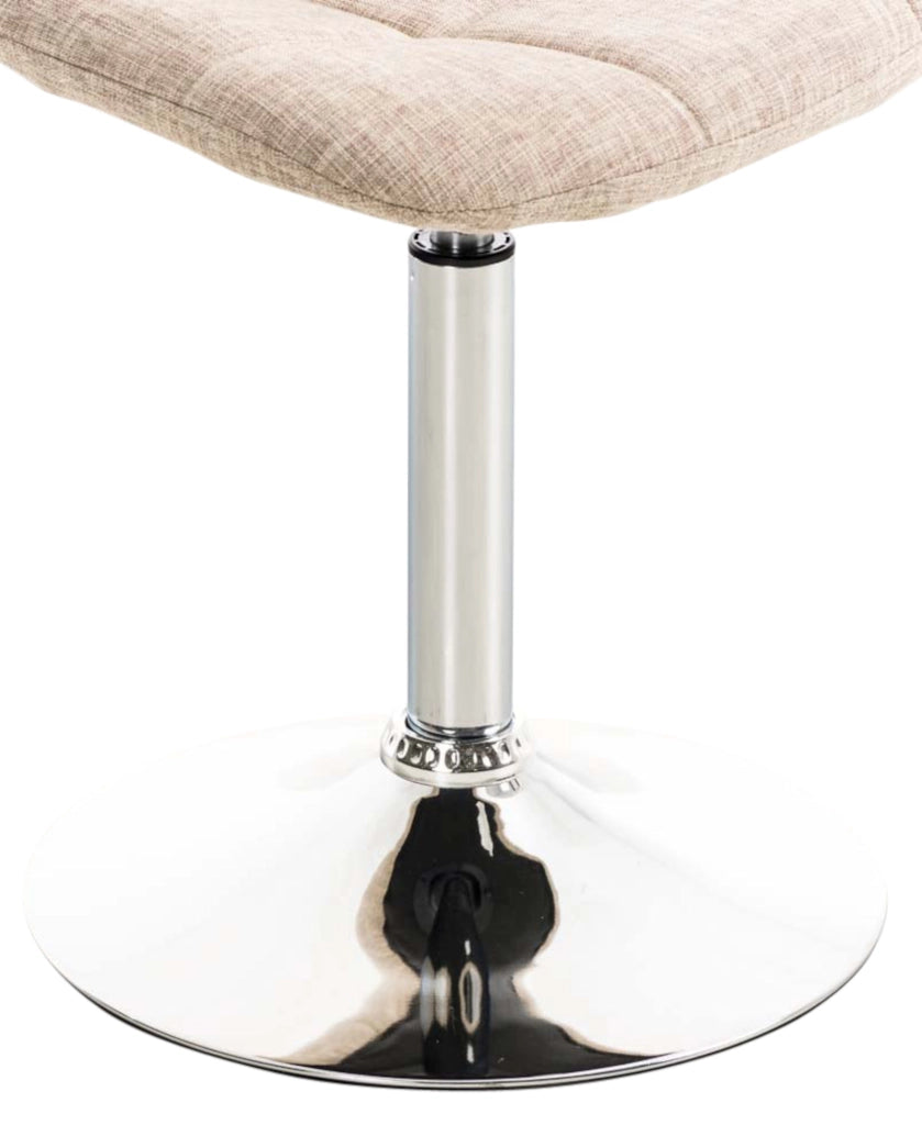 Set di 2 sedie Emil Tessuto crema