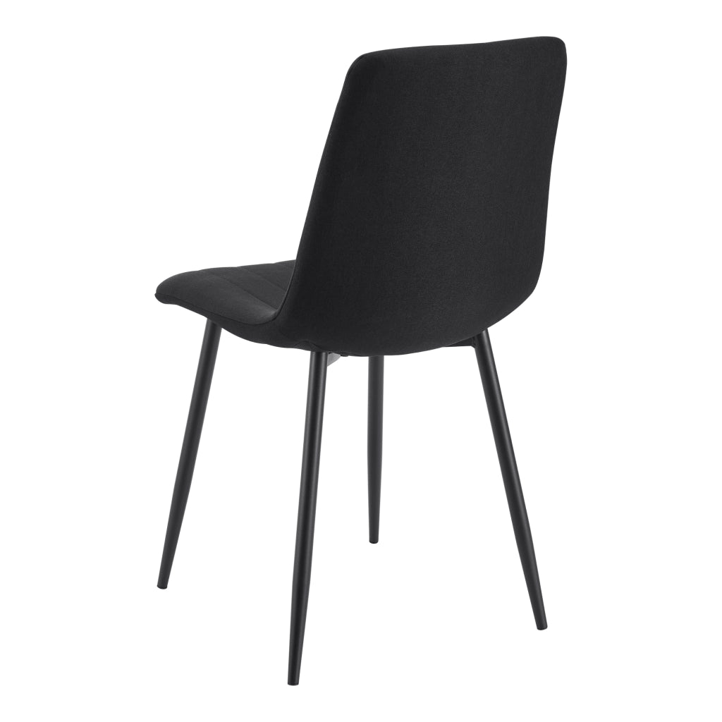 Set Elsern di 4 Sedie da Sala Pranzo Poltroncine Decorative - Nero [en.casa]