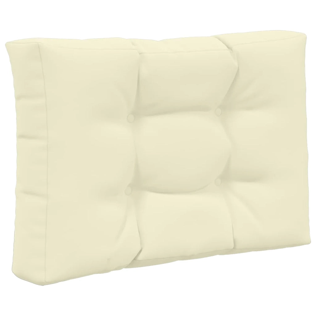 Cuscino per divano da esterno 3 pcs Crema Poliestere 900763