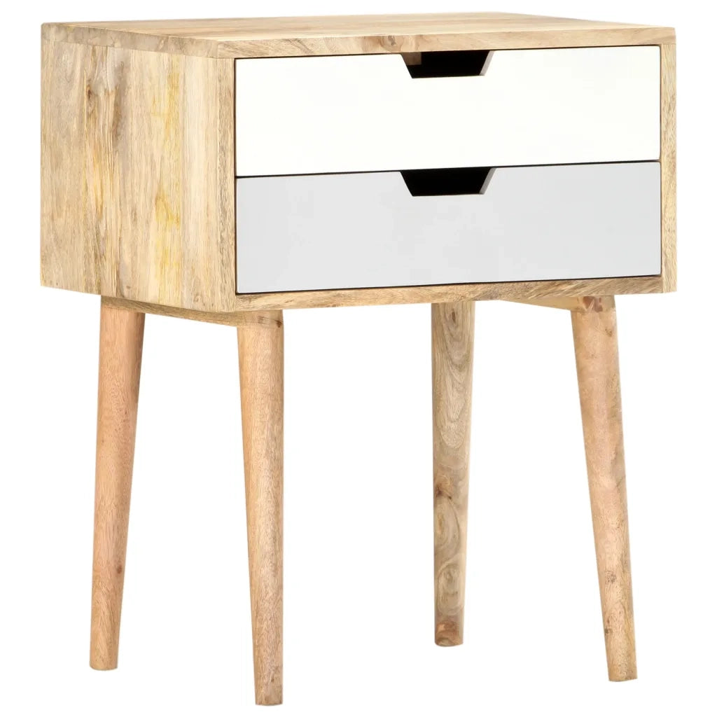 Comodino 47x35x59 cm in Legno Massello di Mango cod mxl 44087