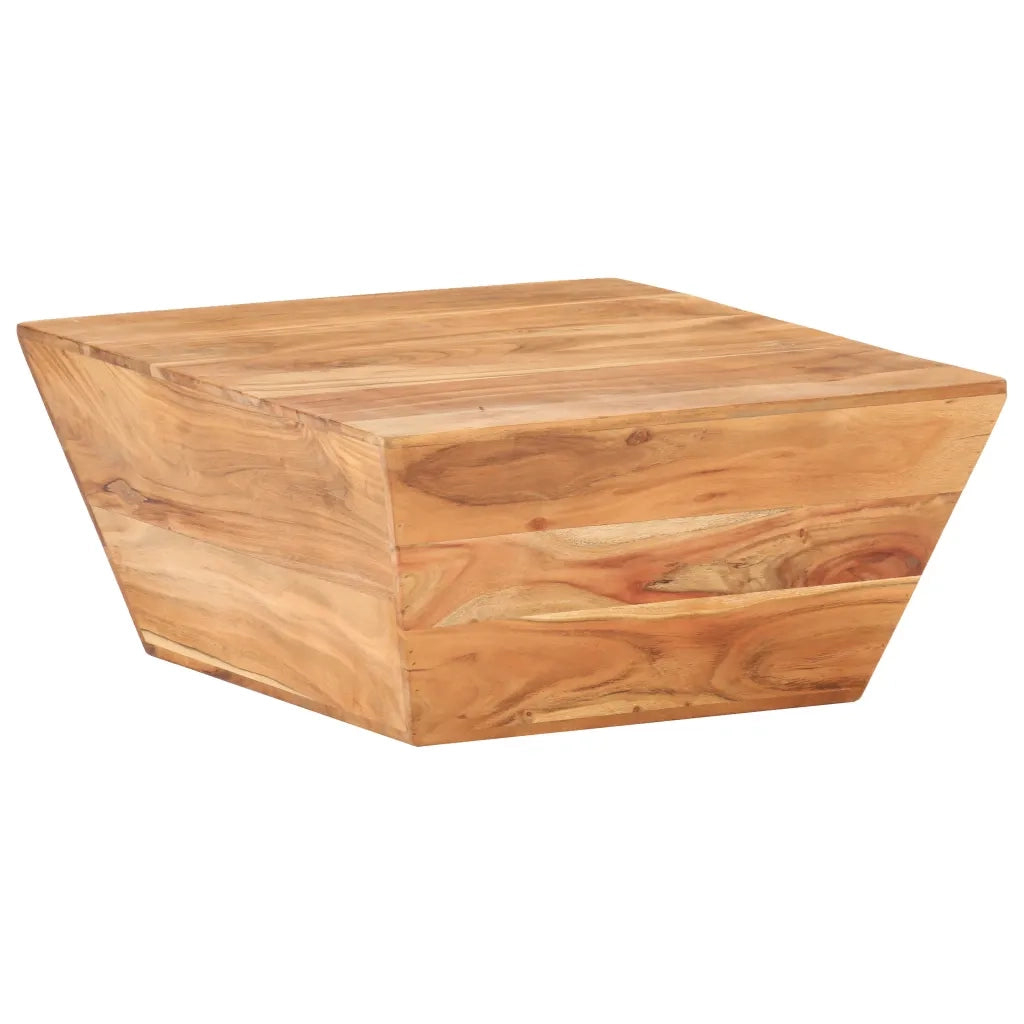 Tavolino Salotto a Forma di V 66x66x30 cm Legno Massello Acacia 320388