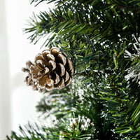 Albero di Natale Artificiale 180 cm 618 Rami con Pigne Verde