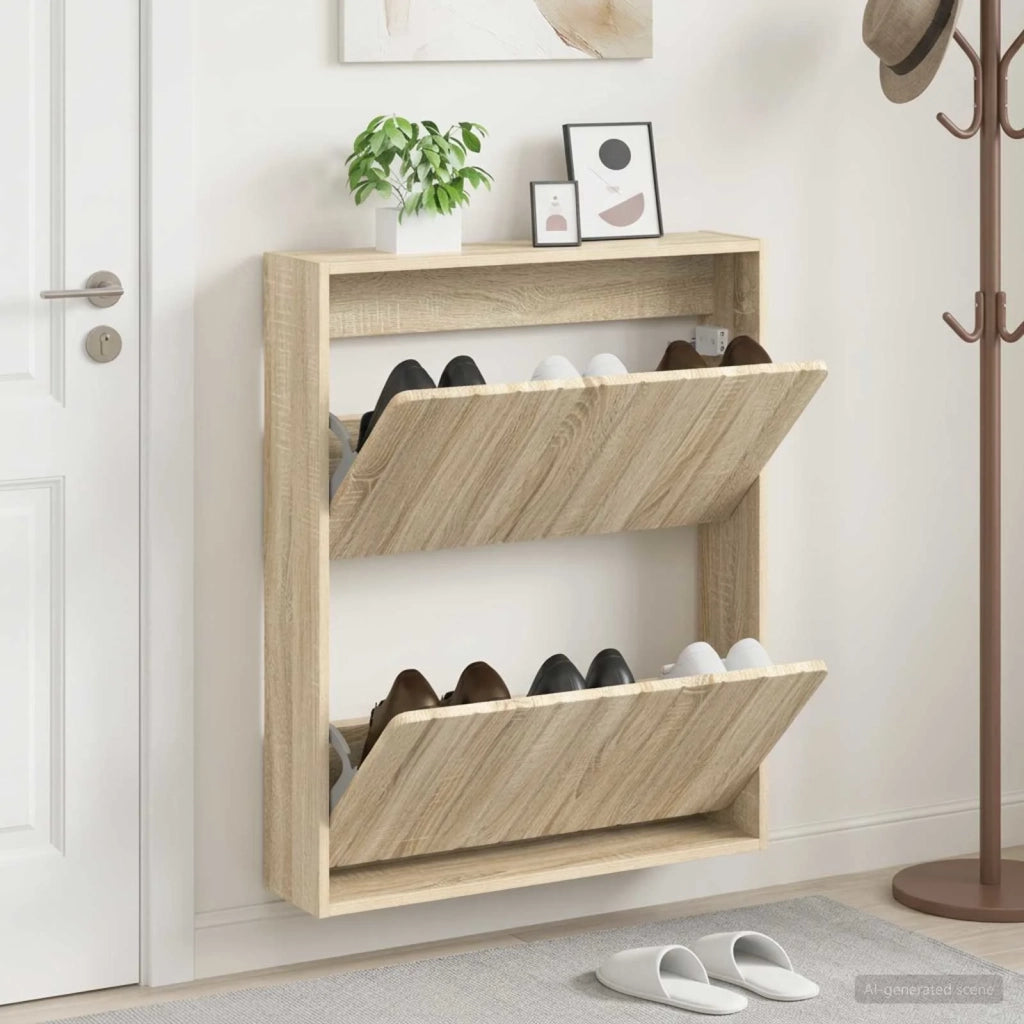 Mobiletto per Scarpe da Muro ZWOLLE 71 x 17 x 86 cm 896417
