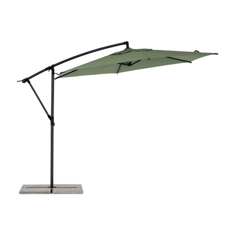 Ombrellone Da Giardino BIZZOTTO TROPEA 3M Antracite-Verde Oliva