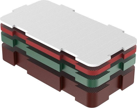Pannelli di compensazione in plastica per fissaggio a viti 40x80 - 200 pezzi misti fino a 16 ton - distanziatori - 50x 15mm 3mm 5mm 10mm