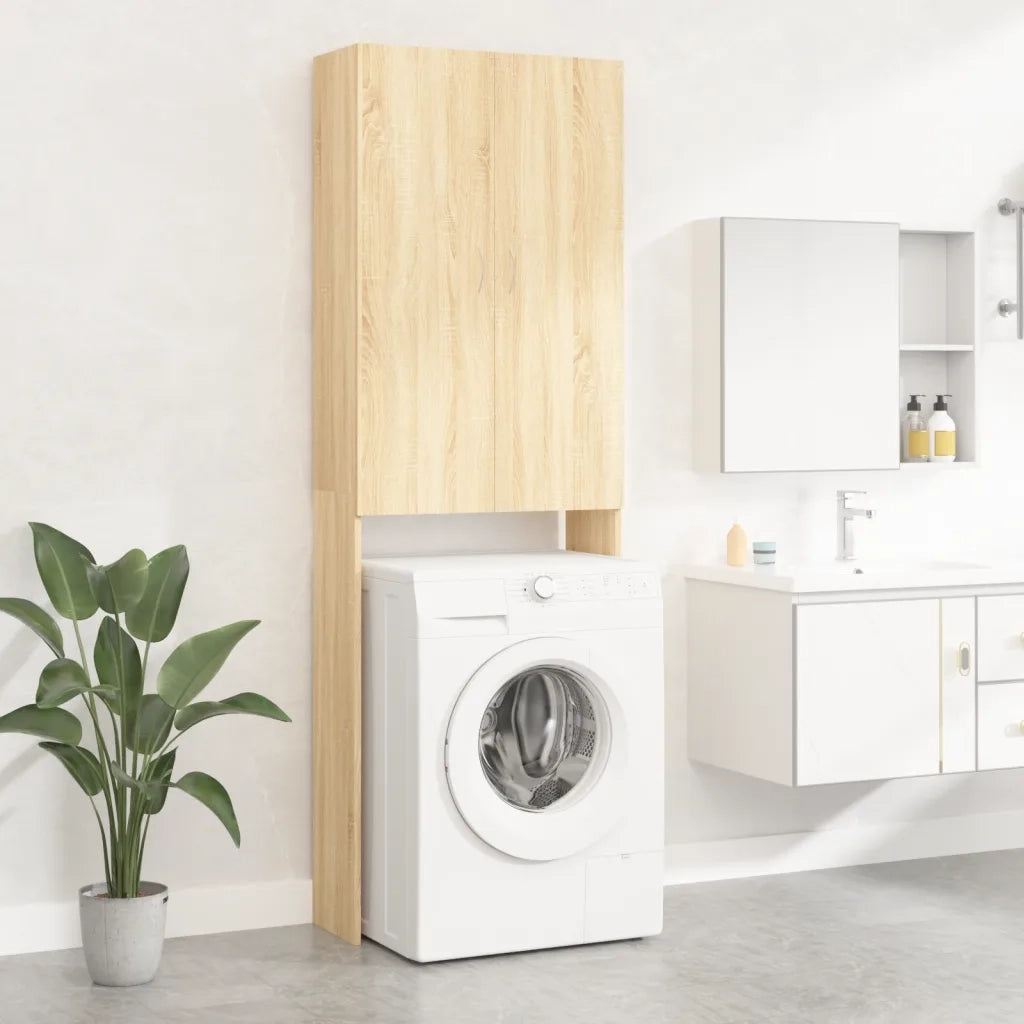 Mobile per Lavatrice Rovere Sonoma 64x25,5x190 cm CFW8848747