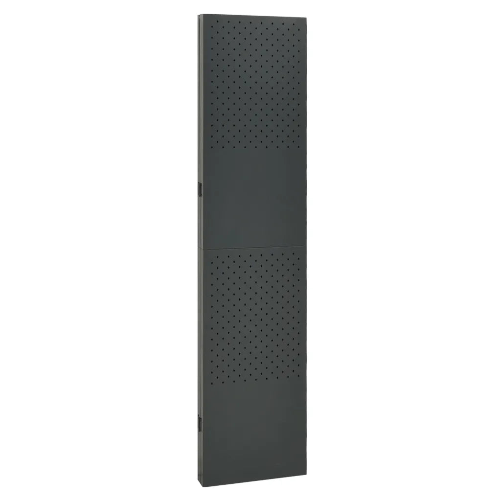 Paravento a 4 Pannelli Antracite 160x180 cm in Acciaio cod mxl 77997
