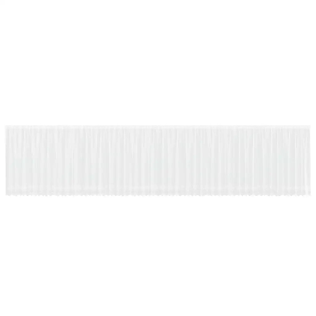 vidaXL Tende con tende Bianco 1200 x 160 cm Poliestere