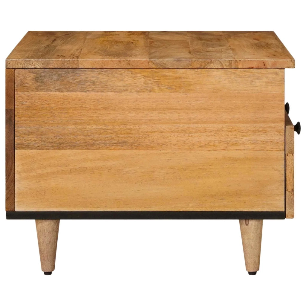 Tavolino da salotto con cassetto Naturale 80 x 54 x 40 cm