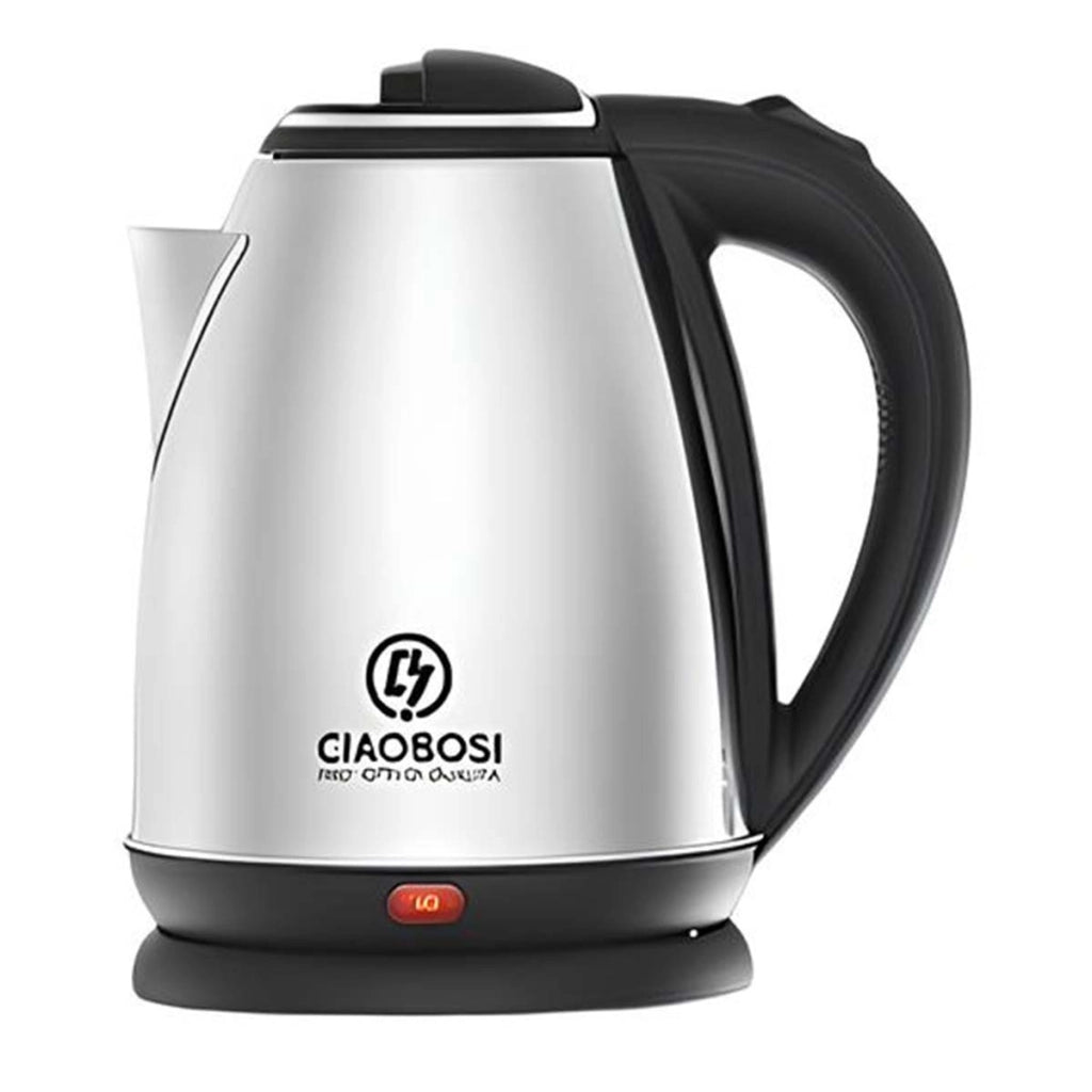 Bollitore Elettrico 2L 1500W in Acciaio Inossidabile con Spegnimento Automatico Nero / Argento Avizar