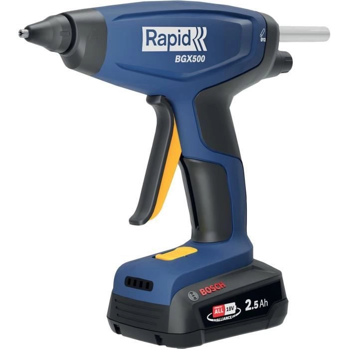 Pistola per colla a batteria 18V 900g/h - RAPID - BGX500 - Valigetta + batteria 2,5Ah + caricabatteria
