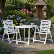 Salottino Outdoor Lithia, set Salotto da Esterno 2 Posti Made in Italy, Bianco
