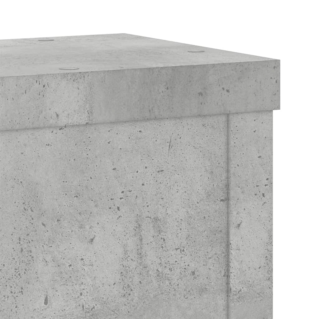 Portavasi mobili per fiori set da 2 legno ingegnerizzato grigio 02_0045335