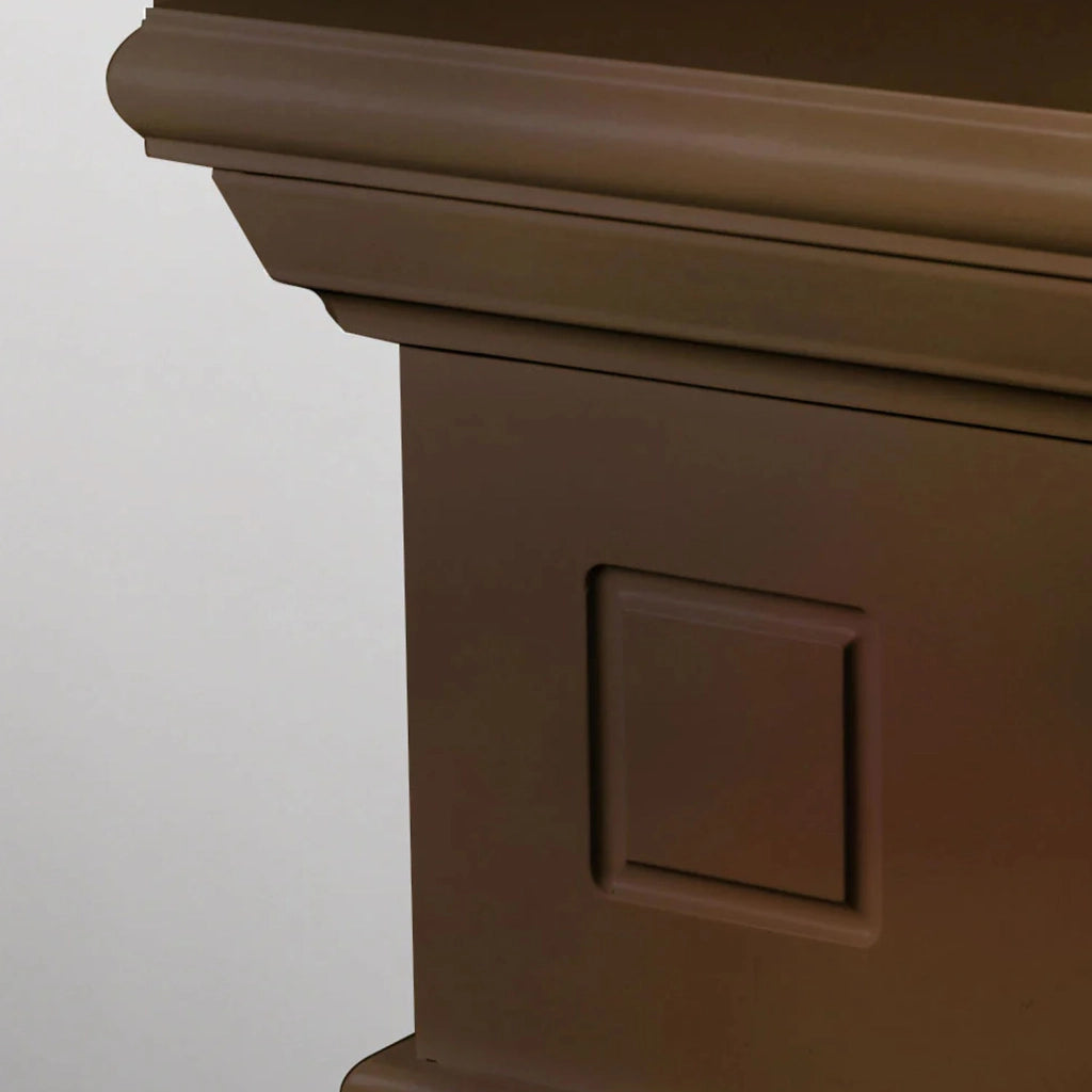 Cambridge - Camino a bioetanolo da terra in legno 110x37xH102 cm, colore marrone
