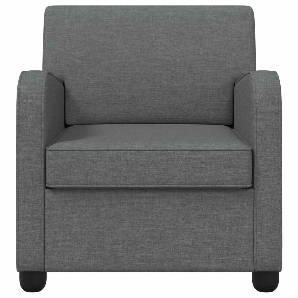Poltrona Grigio Scuro Tessuto 42043394