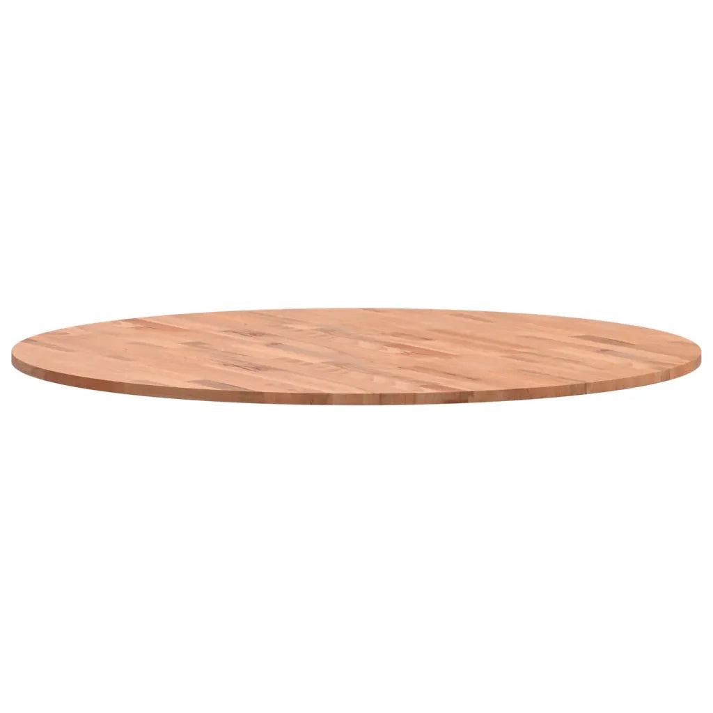 Piano per Tavolo | Superficie Tavolo | Piano Scrivania ?90x1,5 cm Rotondo in Legno Massello di Faggio