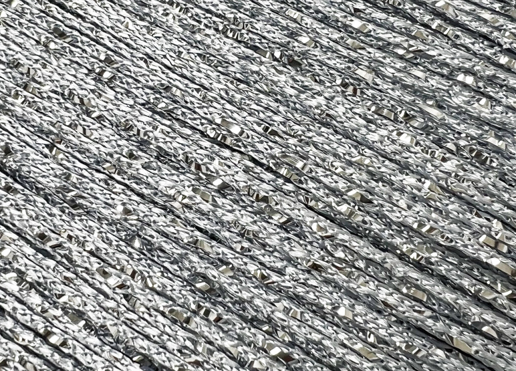 Tenda Antimosca Antirumore Caduta Pannello Porta Finestra Casa Multistring Silver - 100x200 - Grigio