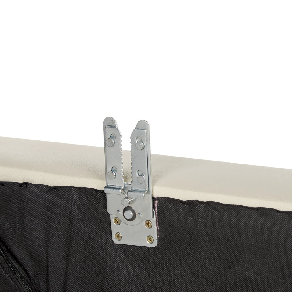 Divano ad angolo Rivestimento in pelle beige chiaro Orientamento a sinistra con poggiatesta regolabili
