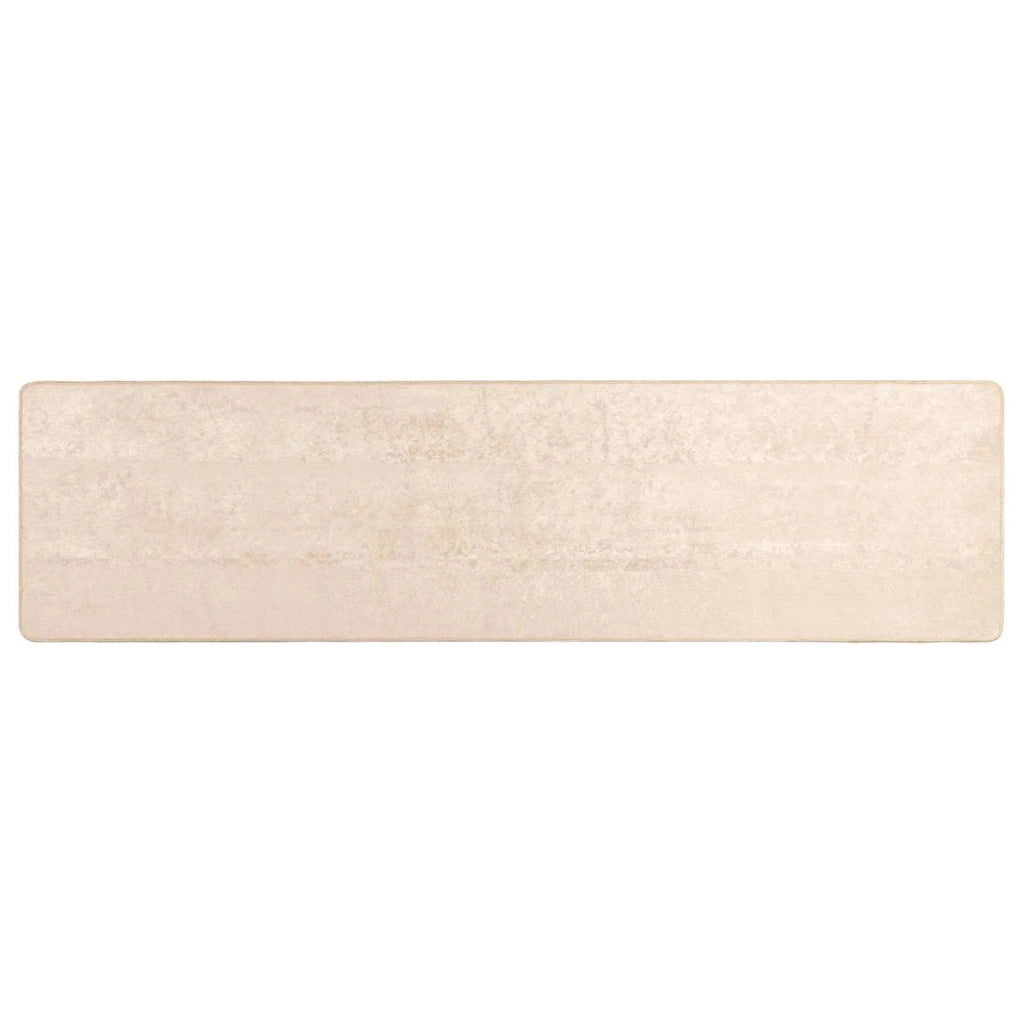 Runner Tappeto MARSA Crema 80 x 250 cm Poliestere e PVC 42023055