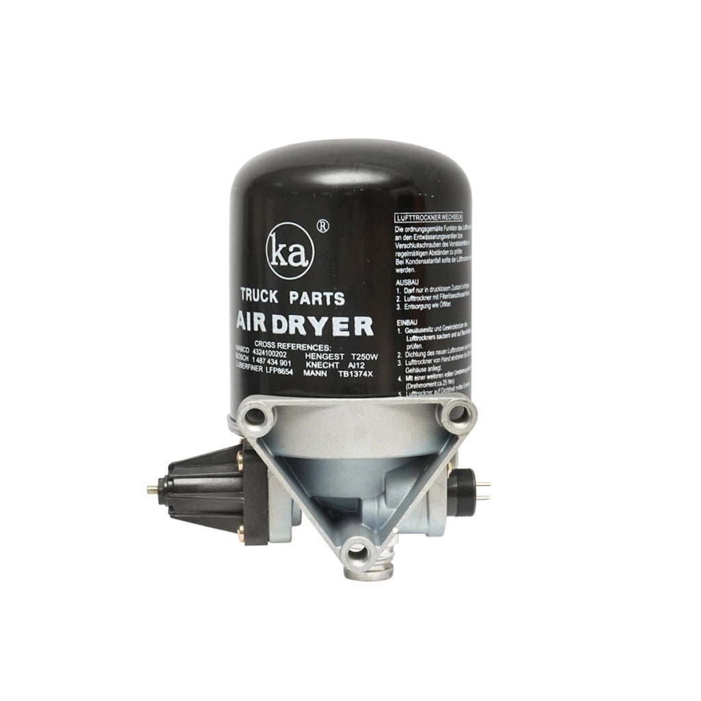 Essiccatore d’aria con filtro per sistema compressore, codici OEM 4324101020, 4324100202, 1487434901, LFP8654, T250W, AI12, TB1374X – Breckner Germany