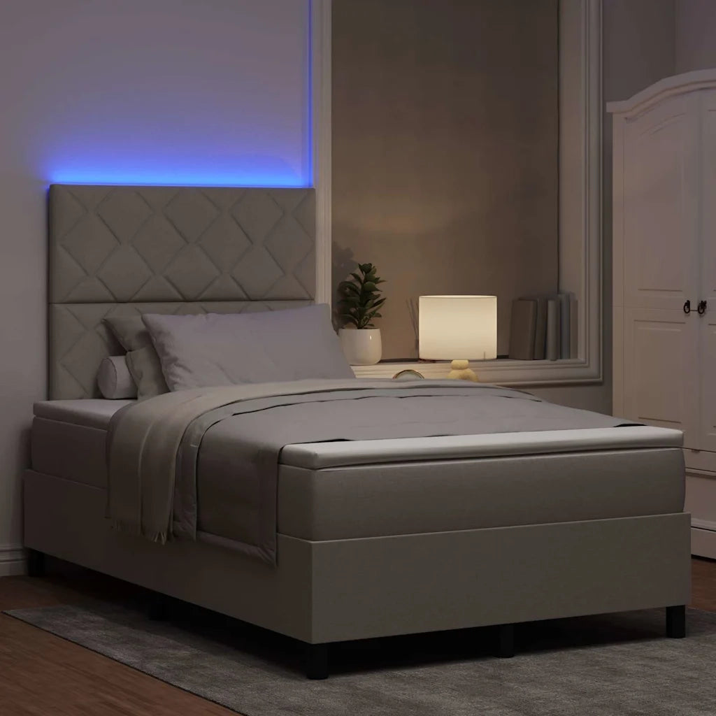 Letto a molle con materasso con led Talpa 120 x 190 cm Tessuto 3342932