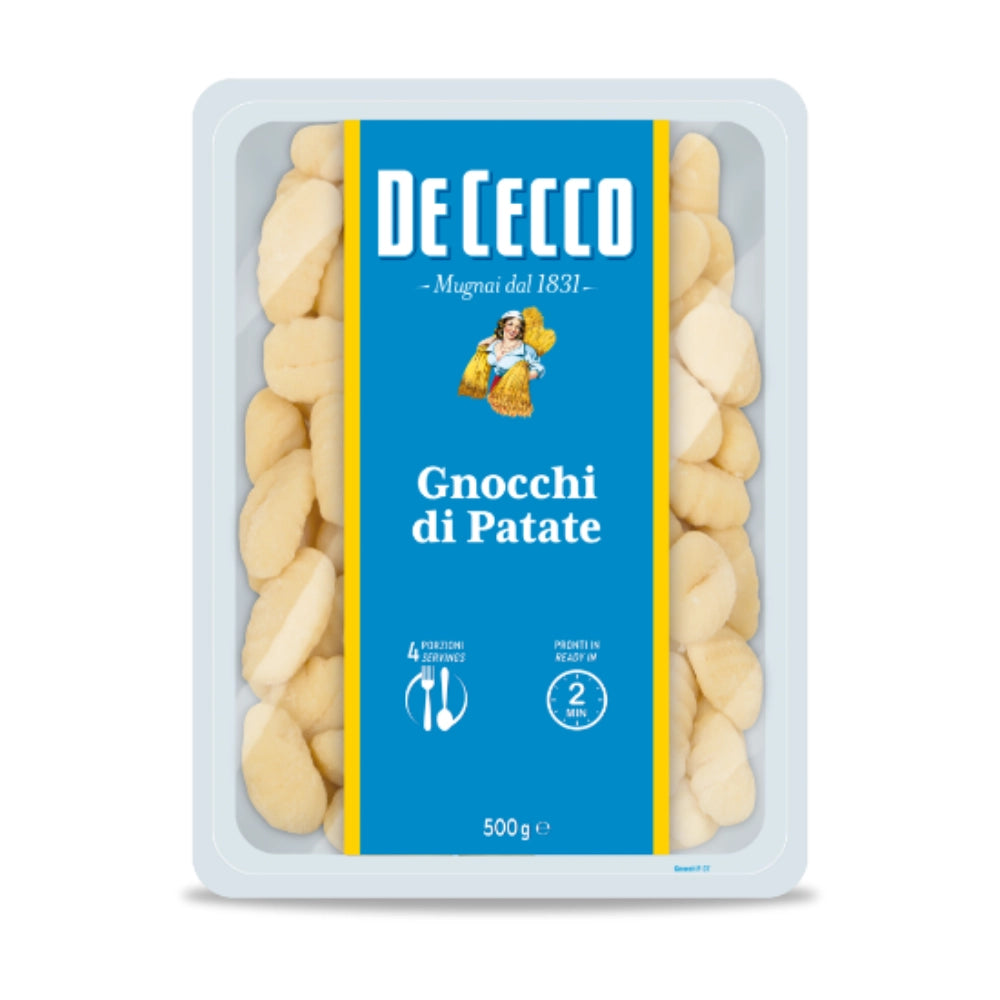 De cecco gnocchi di patate fresche pasta 12 confezioni da 500 grammi