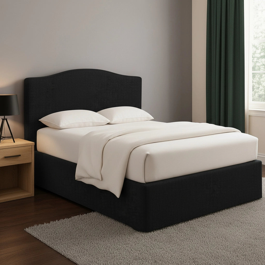 Blyth, Letto Piazza e Mezza Sfoderabile Made in Italy, Grigio Scuro