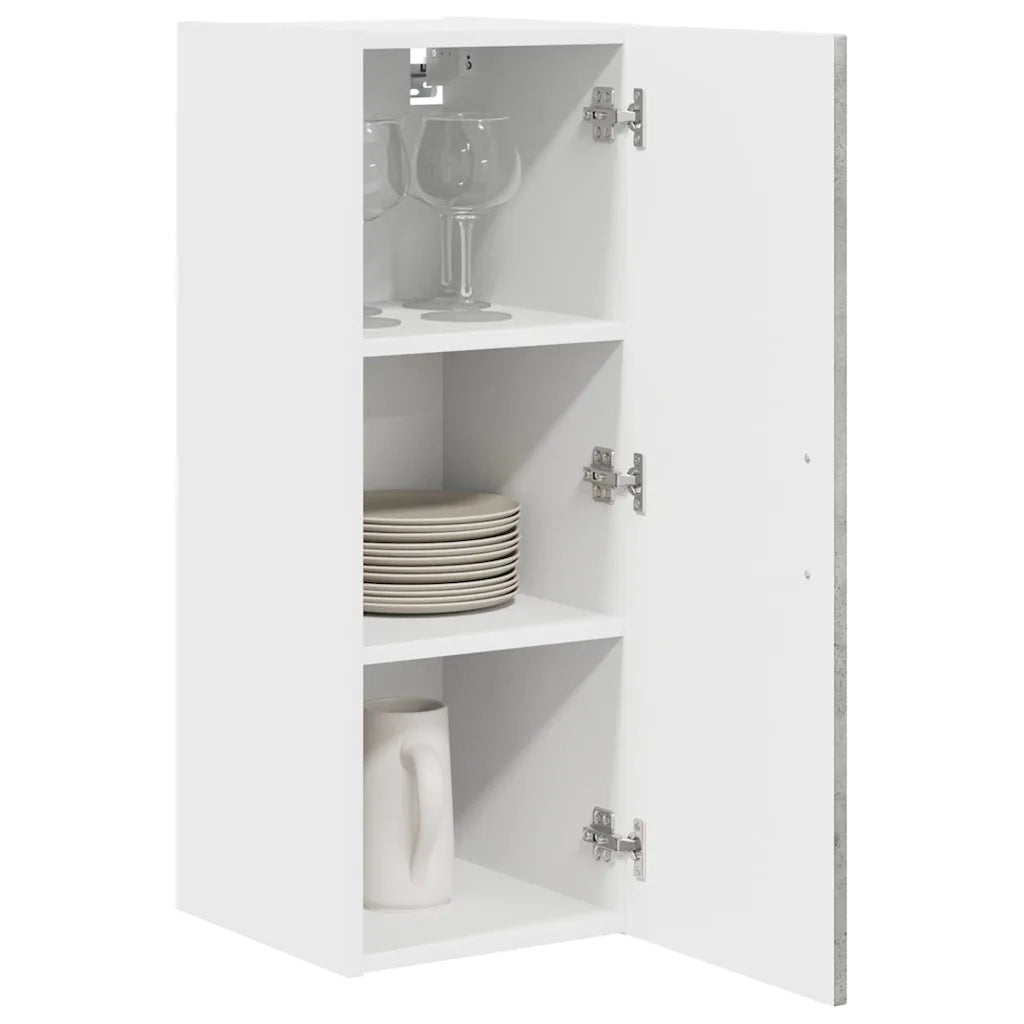 Mobile da cucina 2 pz-Set di 2 Armadio da cucina Grigio cemento 30 x 31 x 80 cm 684887