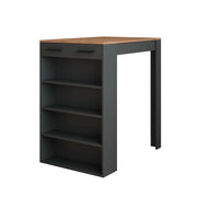 Vicco tavolo bar alto Quercia dorata/antracite 67 x 100 cm