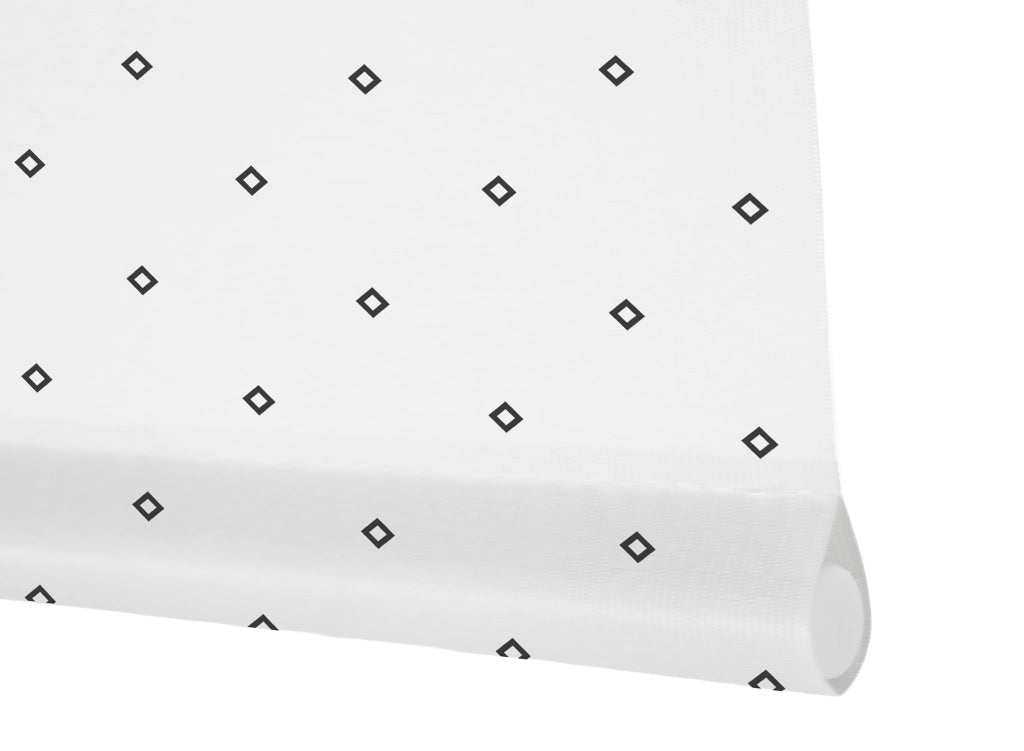 VIEWTEX Tenda a rullo Twist Printed Bianco e Nero 120 X 250cm - Made in Europe - 5 anni di Garanzia