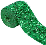 Paillettenlint decorativo 3,65m con trim in velluto - 75mm di larghezza - decorazione per cucito - accessorio DIY per artigianato - decorativo