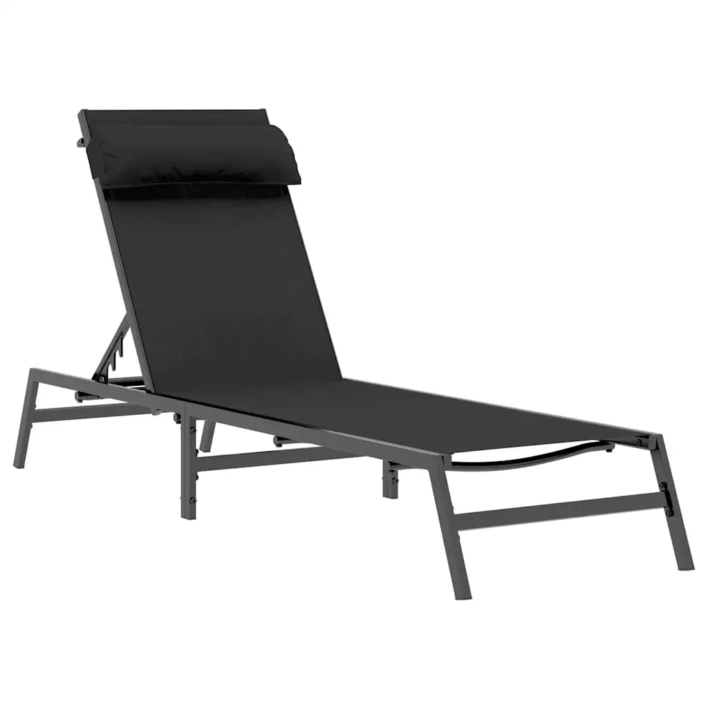 Lettini Sole 2-persona 3 pcs Nero e antracite Acciaio 42010349