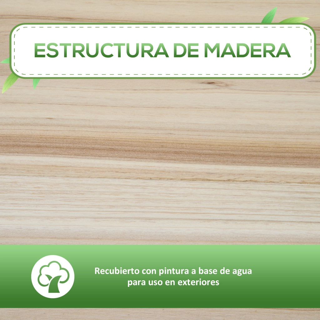 Letto da Giardino con Scaffale ¨C zephmum ¨C 90x40x81 cm Legno Naturale