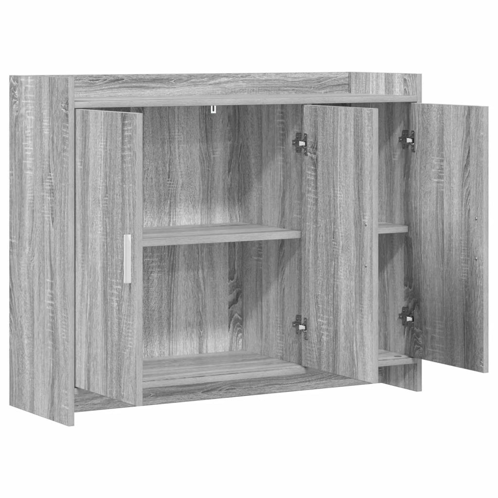 Credenza Sonoma grigio 98,5 x 33 x 80 cm Legno ingegnerizzato 8011128